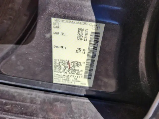 2014 NISSAN ALTIMA 2.5  