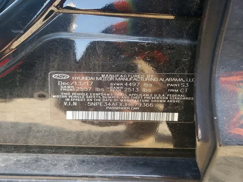 2018 HYUNDAI SONATA SEL  