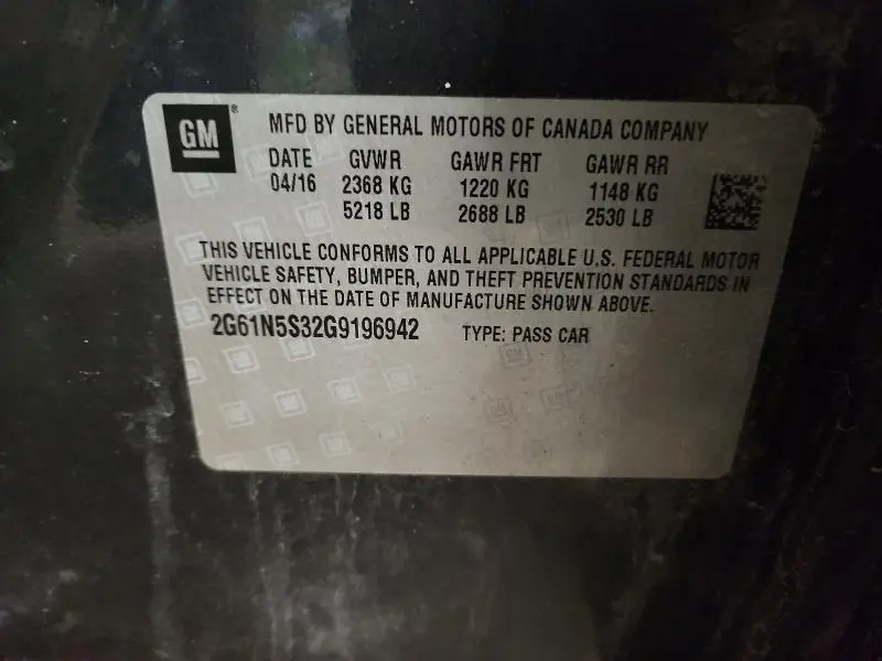 2016 CADILLAC XTS LUXURY COLLECTION  