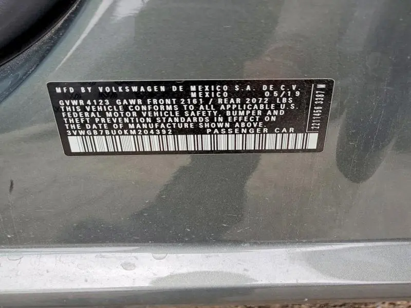 2019 VOLKSWAGEN JETTA SEL PREMIUM  