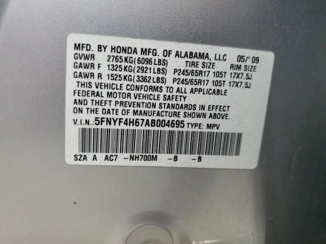 2010 HONDA PILOT EXL