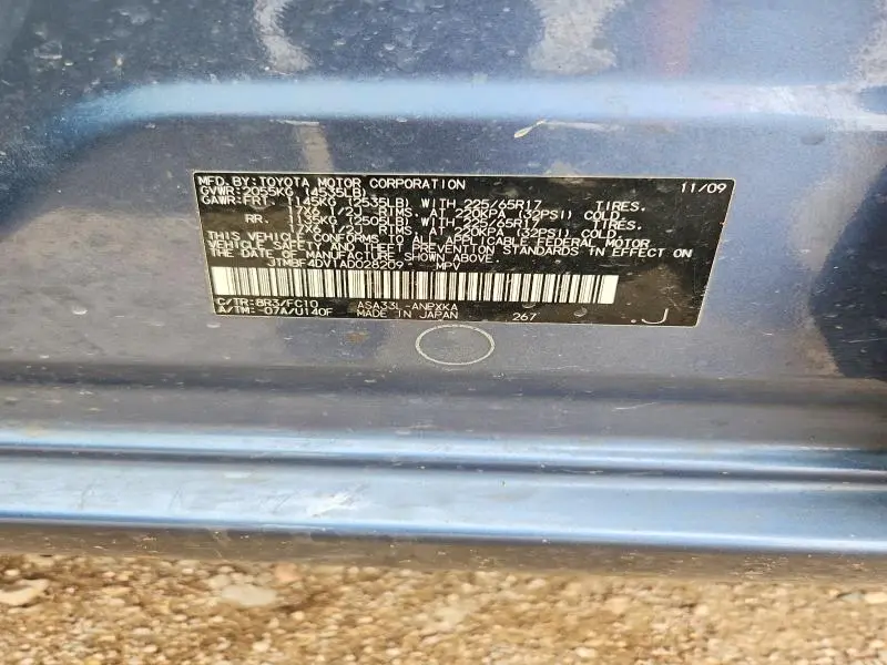 2010 TOYOTA RAV4 BASE  