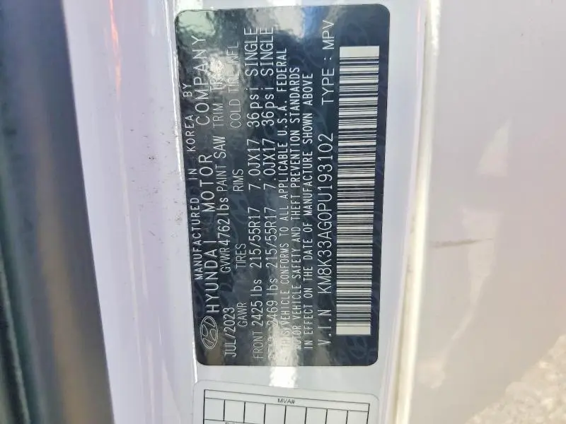 2023 HYUNDAI KONA SEL  