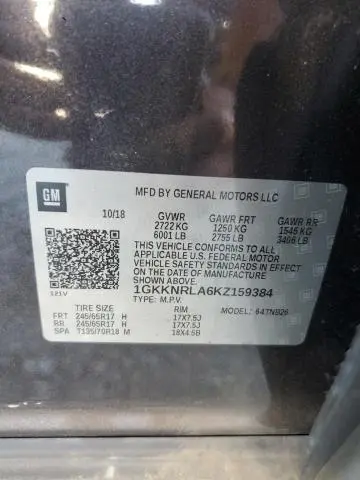 2019 GMC ACADIA SLE  