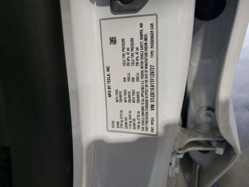 2026 TESLA MODEL 3   