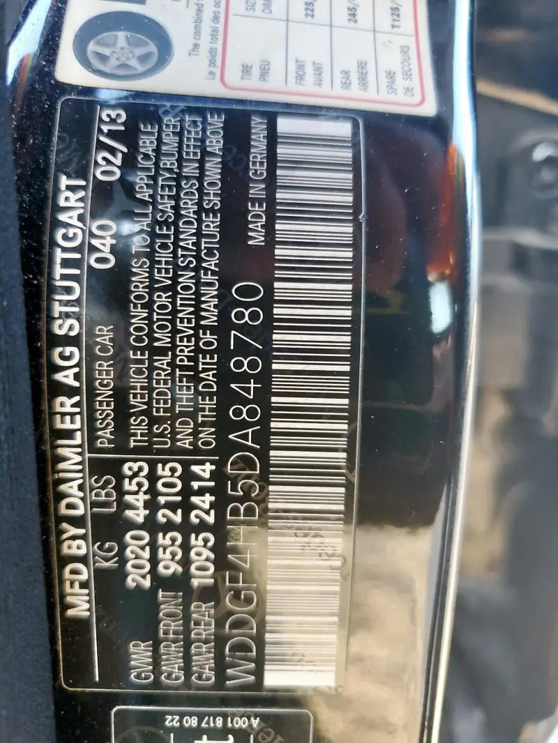 2013 MERCEDES-BENZ C 250  