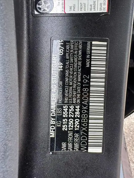 2019 MERCEDES-BENZ AMG GT 53  