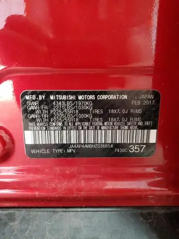 2017 MITSUBISHI OUTLANDER SPORT SEL  