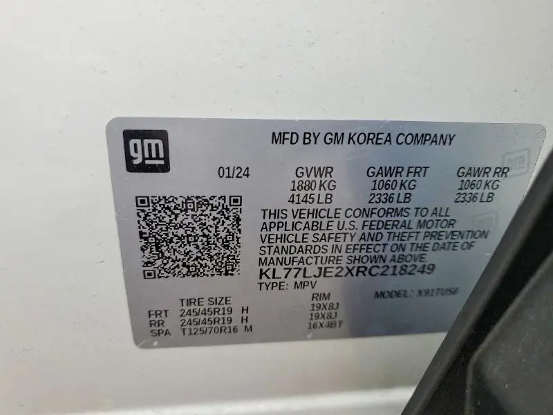 2024 CHEVROLET TRAX 2RS  