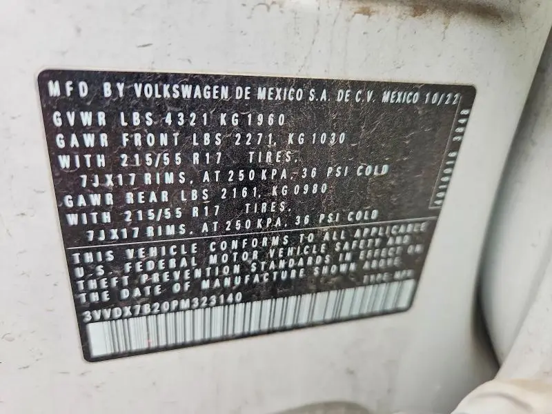 2023 VOLKSWAGEN TAOS S  