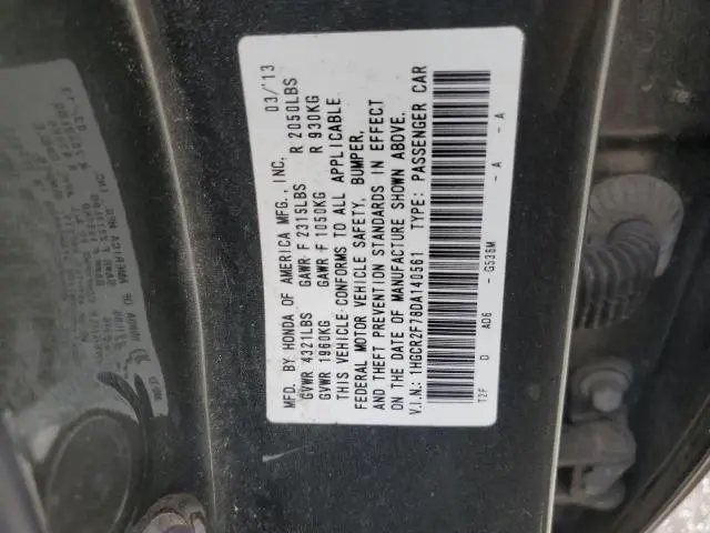 2013 HONDA ACCORD EX  