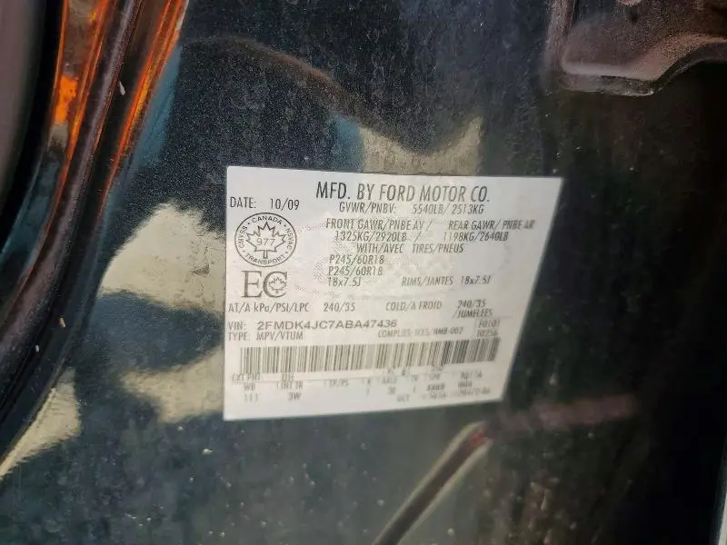 2010 FORD EDGE SEL  