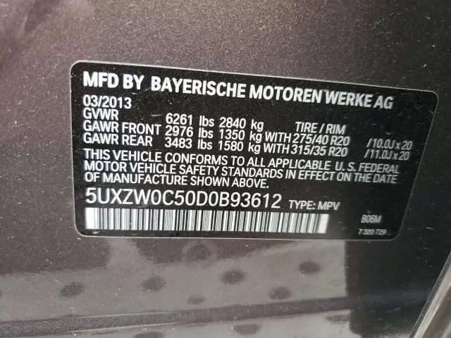 2013 BMW X5 XDRIVE35D  
