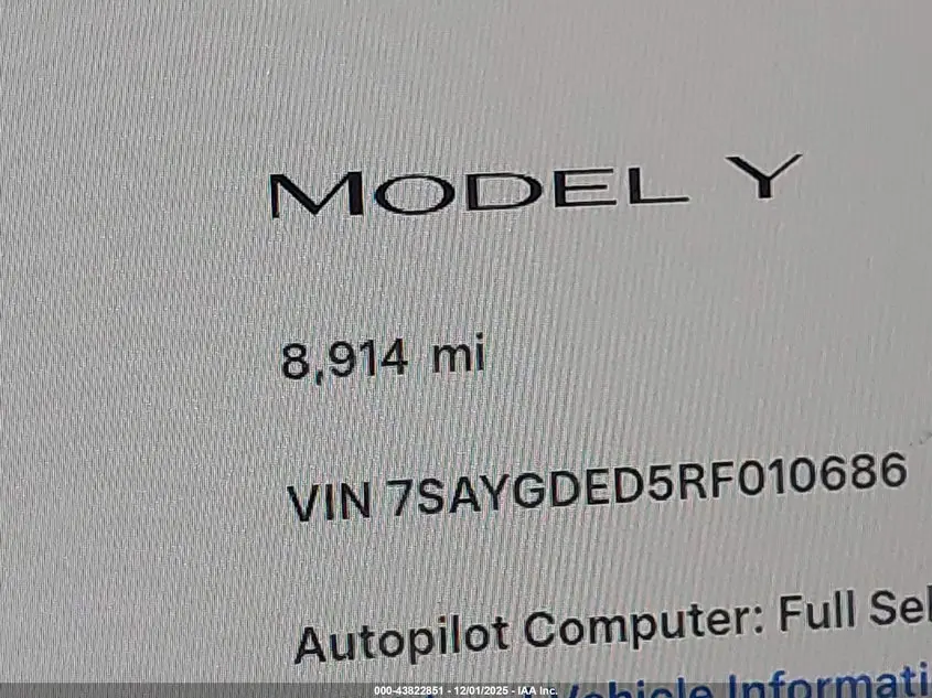 2024 TESLA MODEL Y RWD