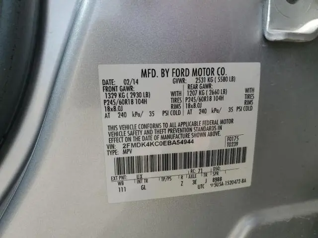 2014 FORD EDGE LIMITED  