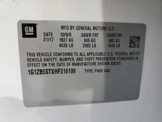 2017 CHEVROLET MALIBU LS  
