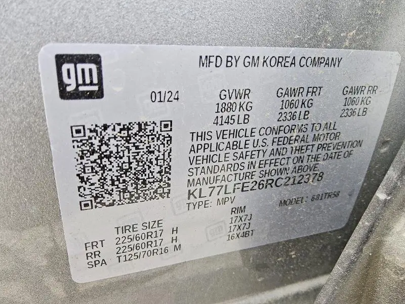 2024 CHEVROLET TRAX LS  