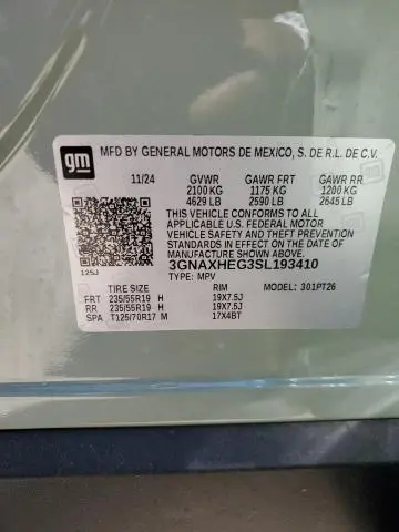 2025 CHEVROLET EQUINOX LT  