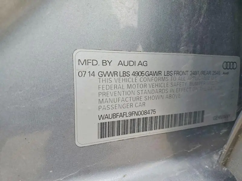 2015 AUDI A4   