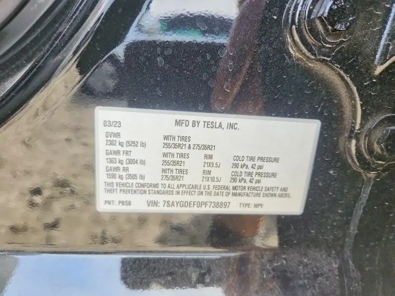 2023 TESLA MODEL Y   