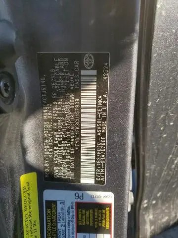 2012 TOYOTA CAMRY BASE  