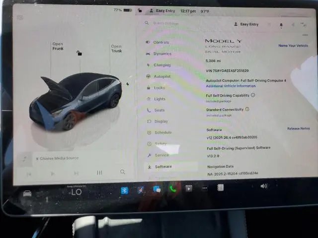 2025 TESLA MODEL Y   