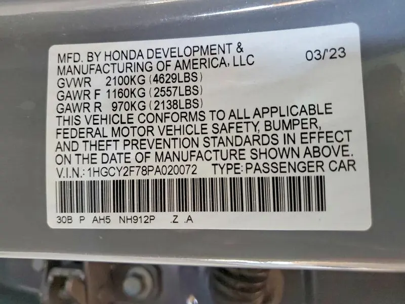 2023 HONDA ACCORD HYBRID SPORT-L  