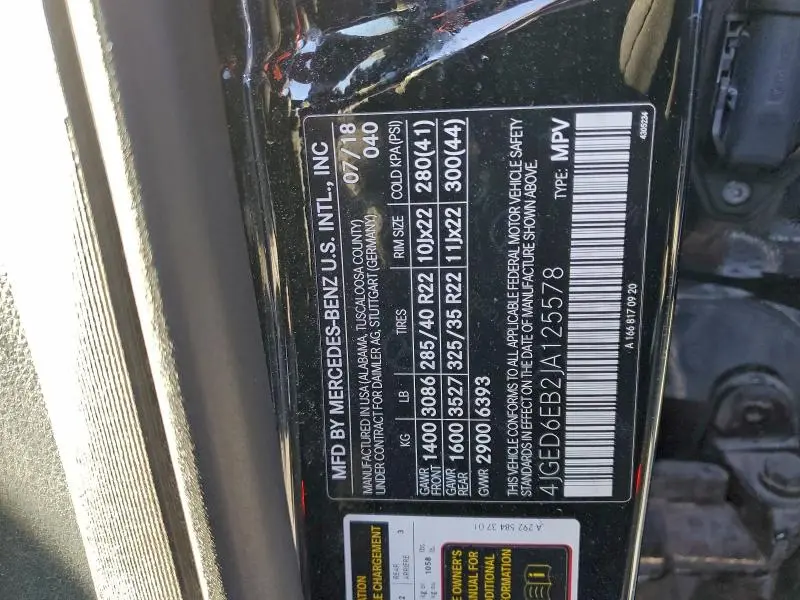 2018 MERCEDES-BENZ GLE COUPE 43 AMG  