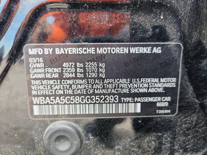 2016 BMW 528 I  