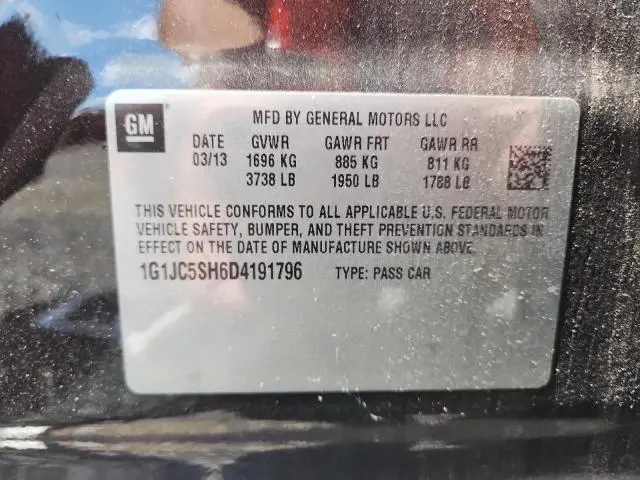 2013 CHEVROLET SONIC LT  