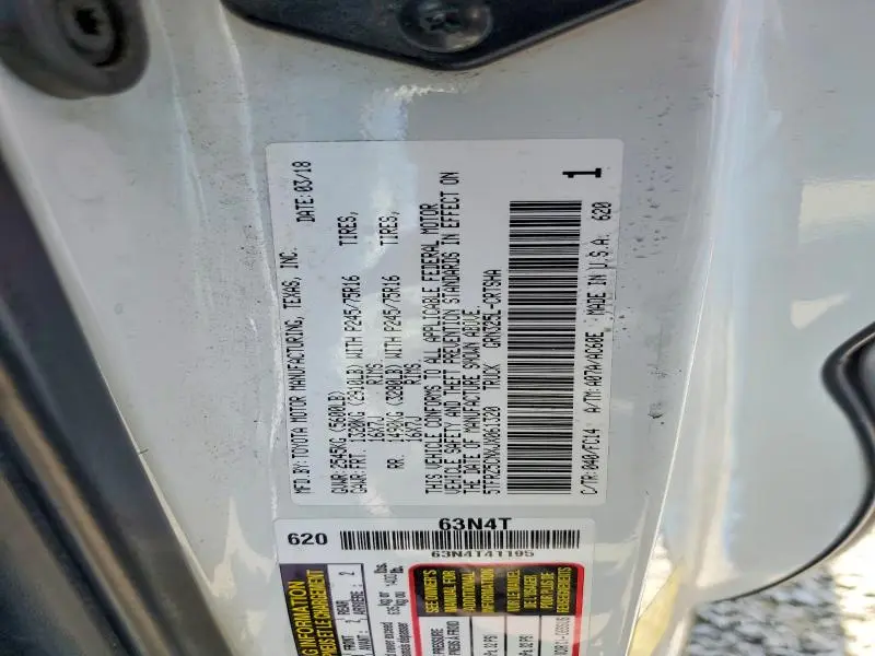 2018 TOYOTA TACOMA SR5 V6  