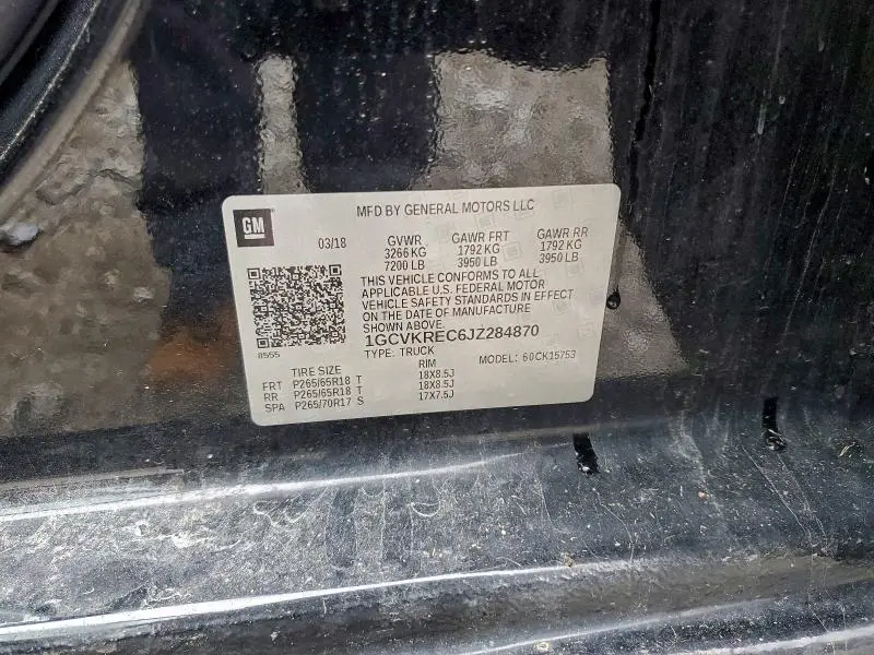 2018 CHEVROLET SILVERADO K1500 LT  