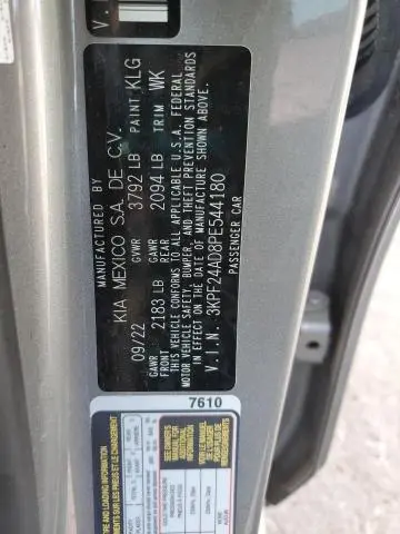 2023 KIA FORTE LX  