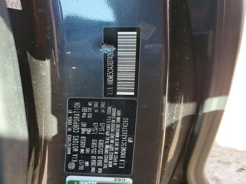 2018 KIA SEDONA SXL  