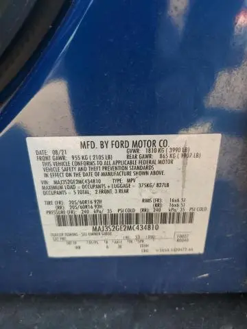 2021 FORD ECOSPORT SE  