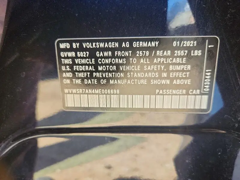 2021 VOLKSWAGEN ARTEON SEL R-LINE  