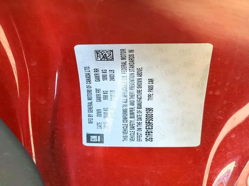 2015 CHEVROLET CAMARO LS  