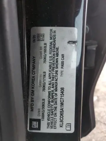 2021 CHEVROLET SPARK 1LT  