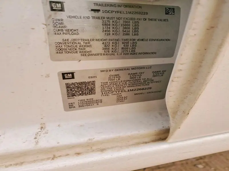 2021 CHEVROLET SILVERADO K1500 LT TRAIL BOSS  