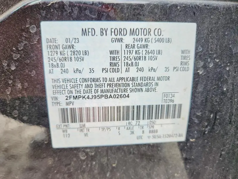 2023 FORD EDGE SEL  