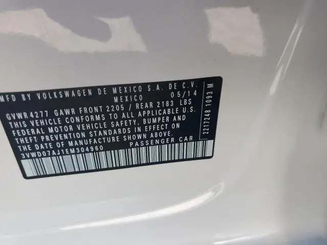 2014 VOLKSWAGEN JETTA SE  