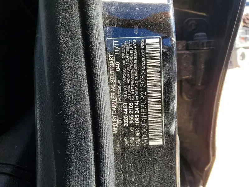 2012 MERCEDES-BENZ C 250  