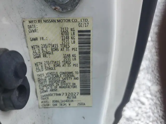 2017 NISSAN FRONTIER S  