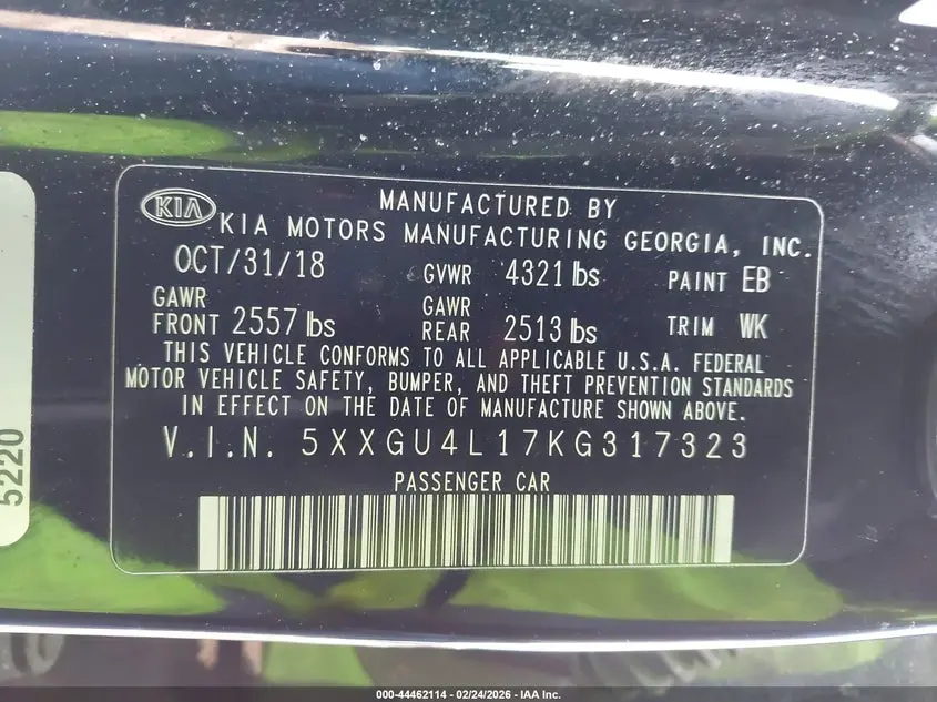 2019 KIA OPTIMA EX