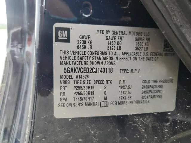 2012 BUICK ENCLAVE