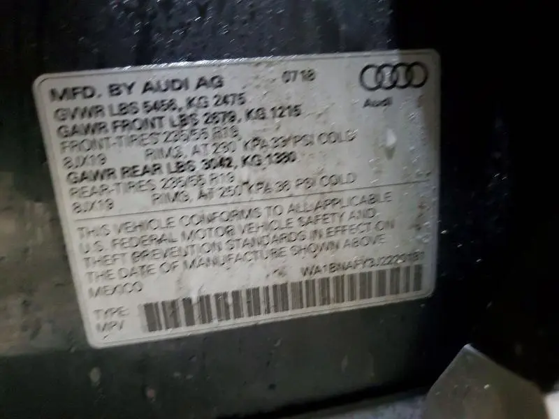 2018 AUDI Q5 PREMIUM PLUS  