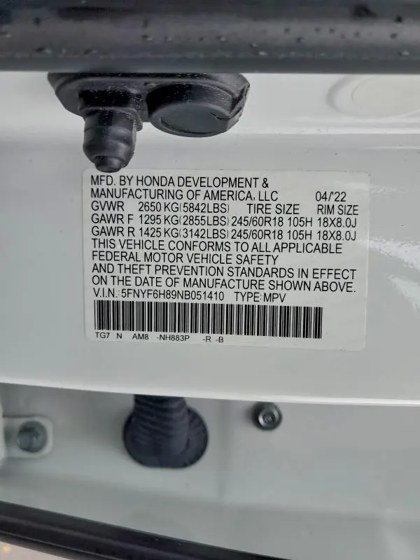 2022 HONDA PILOT TRAILSPORT  