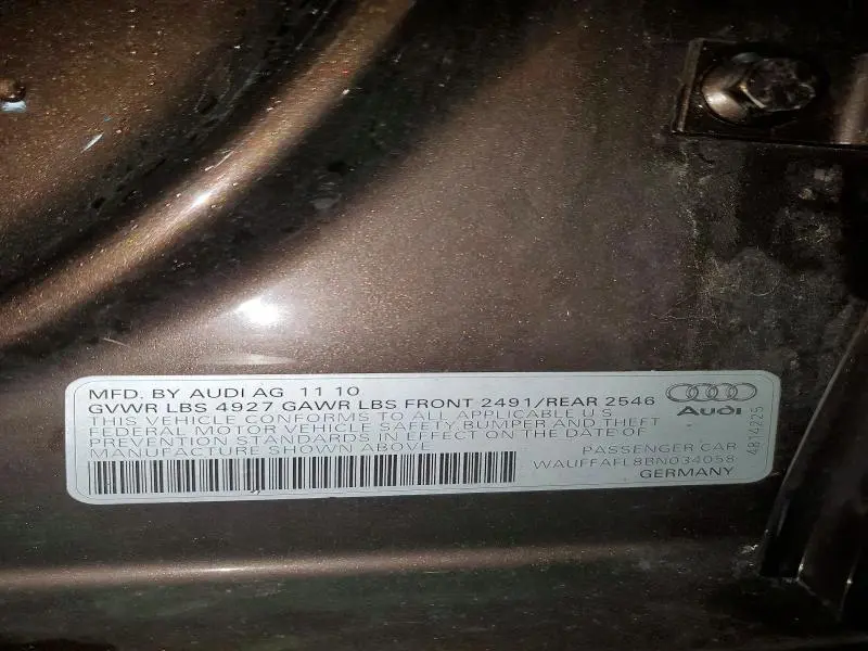 2011 AUDI A4 PREMIUM PLUS  