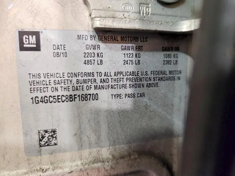 2011 BUICK LACROSSE CXL  