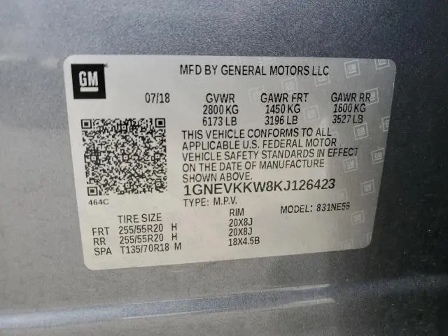 2019 CHEVROLET TRAVERSE PREMIER  